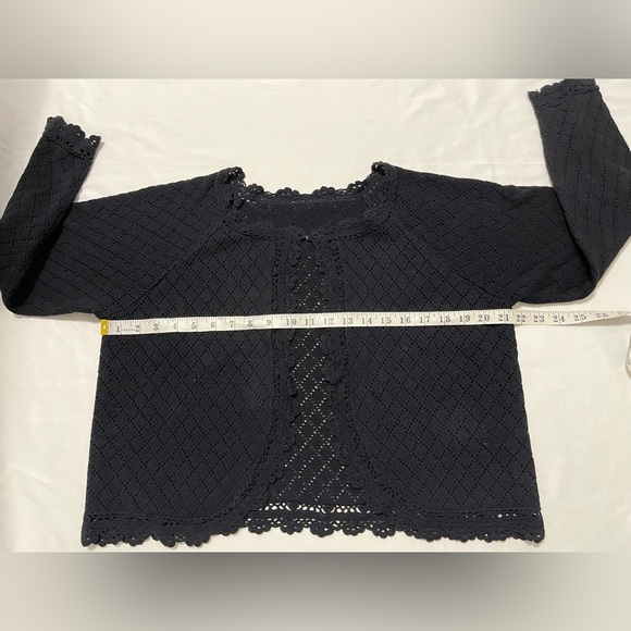Vintage Crochet Open Front Cardigan - Picture 9 of 11